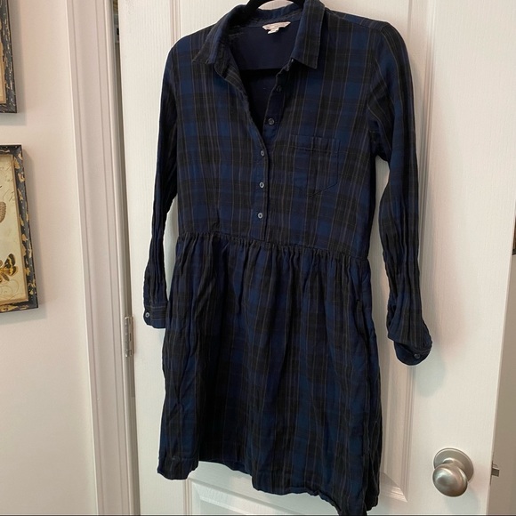 GAP Long Sleeve Plaid Dress - Picture 15 of 15
